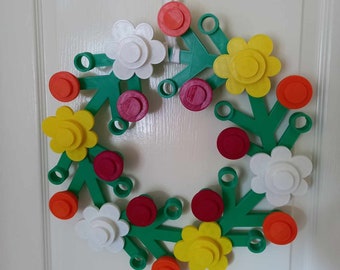 Lego Style Wreath