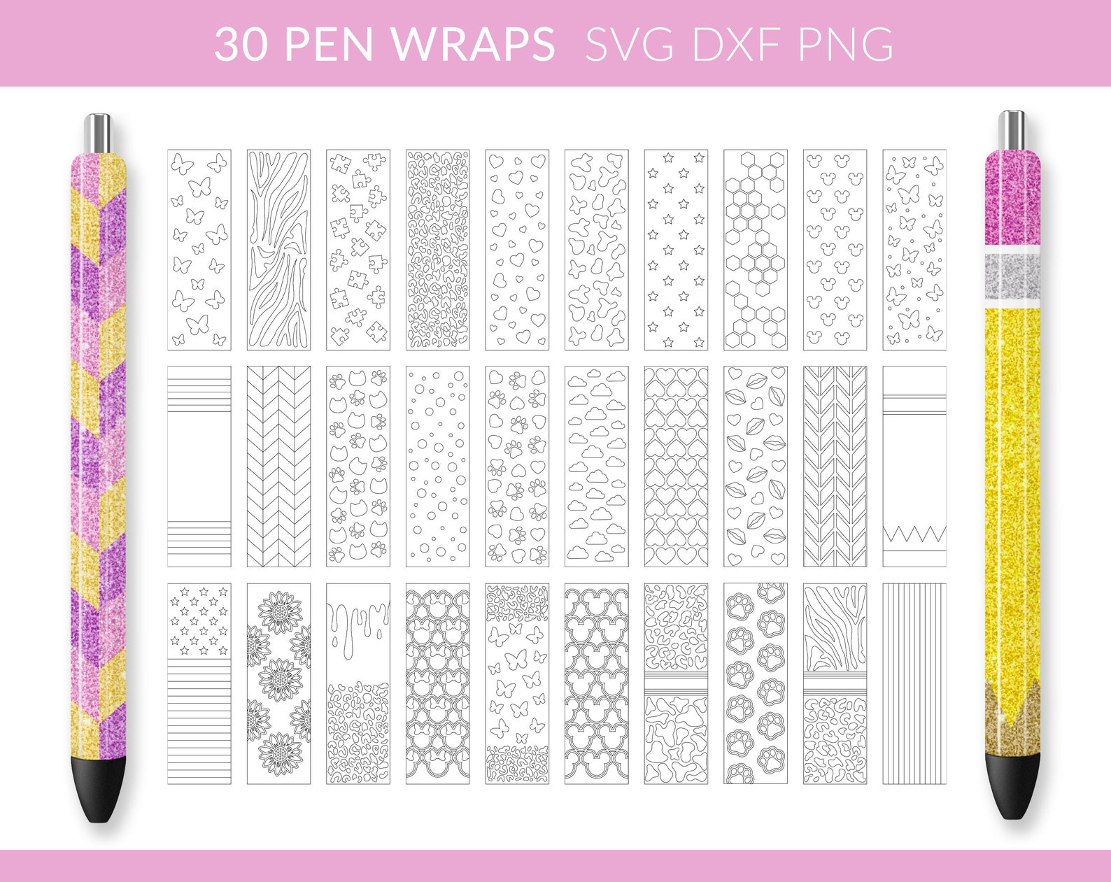 Pen Wrap Svg Burst Pen Template Burst Pen Wrap Pen Wraps Etsy