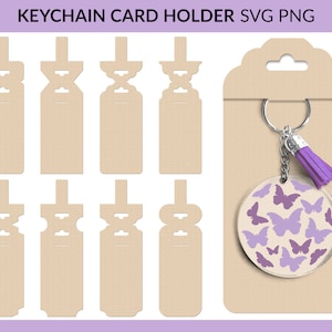 Keyring Display Card svg, Keychain Card Holder svg, Keyring Holder svg, png