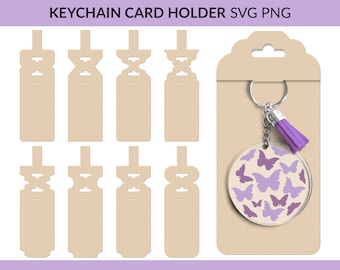 Keyring Display Card svg, Keychain Card Holder svg, Keyring Holder svg, png