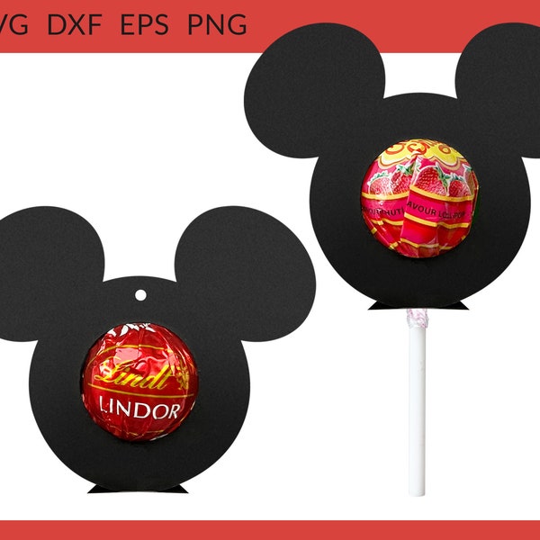 Mouse Lollipop Holder svg, Mouse Chocolate Holder svg, Mouses Lollipop svg, Mouse Chocolate svg, Holder Cricut Silhouette dxf eps png