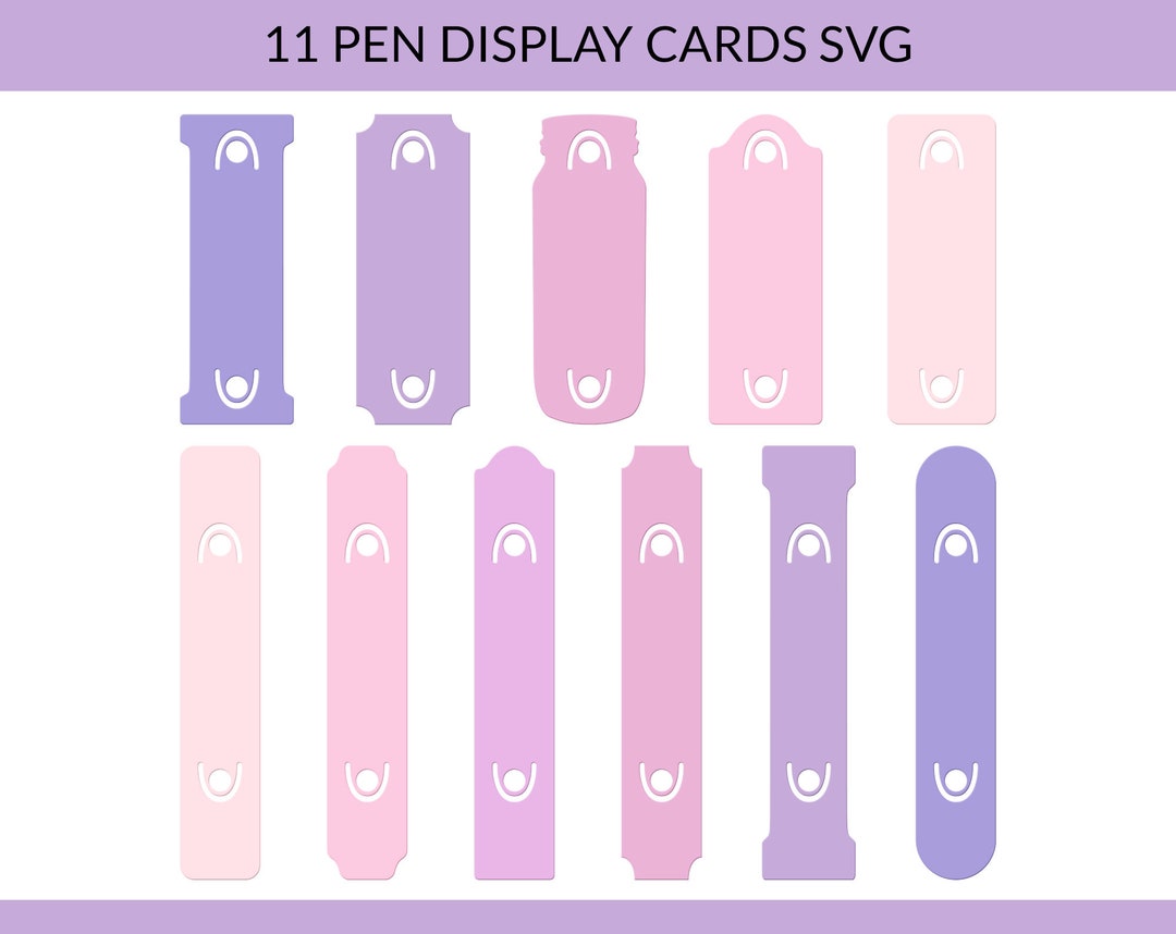Pen Holder Svg, Pen Holder Template, Pen Display Card Svg, Pen Cards Svg, Epoxy Pen Holder Svg