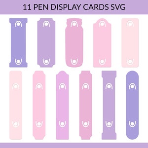 Soporte de pluma svg, Plantilla de soporte de pluma, Tarjeta de visualización de pluma svg, Tarjetas de pluma svg, Soporte de pluma epoxi svg, Soportes de pluma svg, Embalaje de pluma
