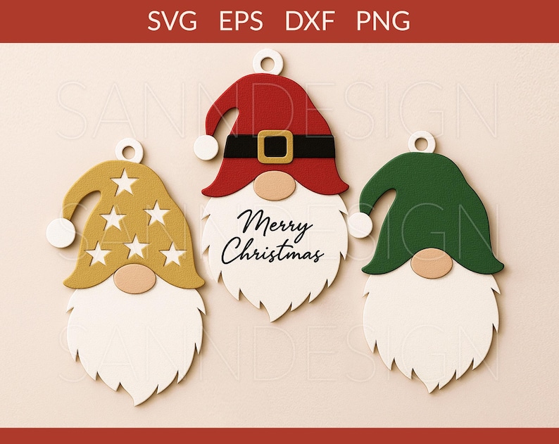 Gift Tag svg, Gift Tag Bundle svg, Christmas Gift Tags svg, Gnome Gift Tag svg, Gnomes Gift Tags svg, Glowforge Cricut Christmas Gift Tag image 1