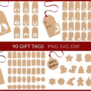 Etichetta di Natale in formato SVG, Etichetta regalo di Natale in formato SVG, Pacchetto di etichette di Natale, Etichetta regalo in formato SVG, Etichetta regalo Cricut, Etichetta regalo di Natale, Etichetta regalo di festa