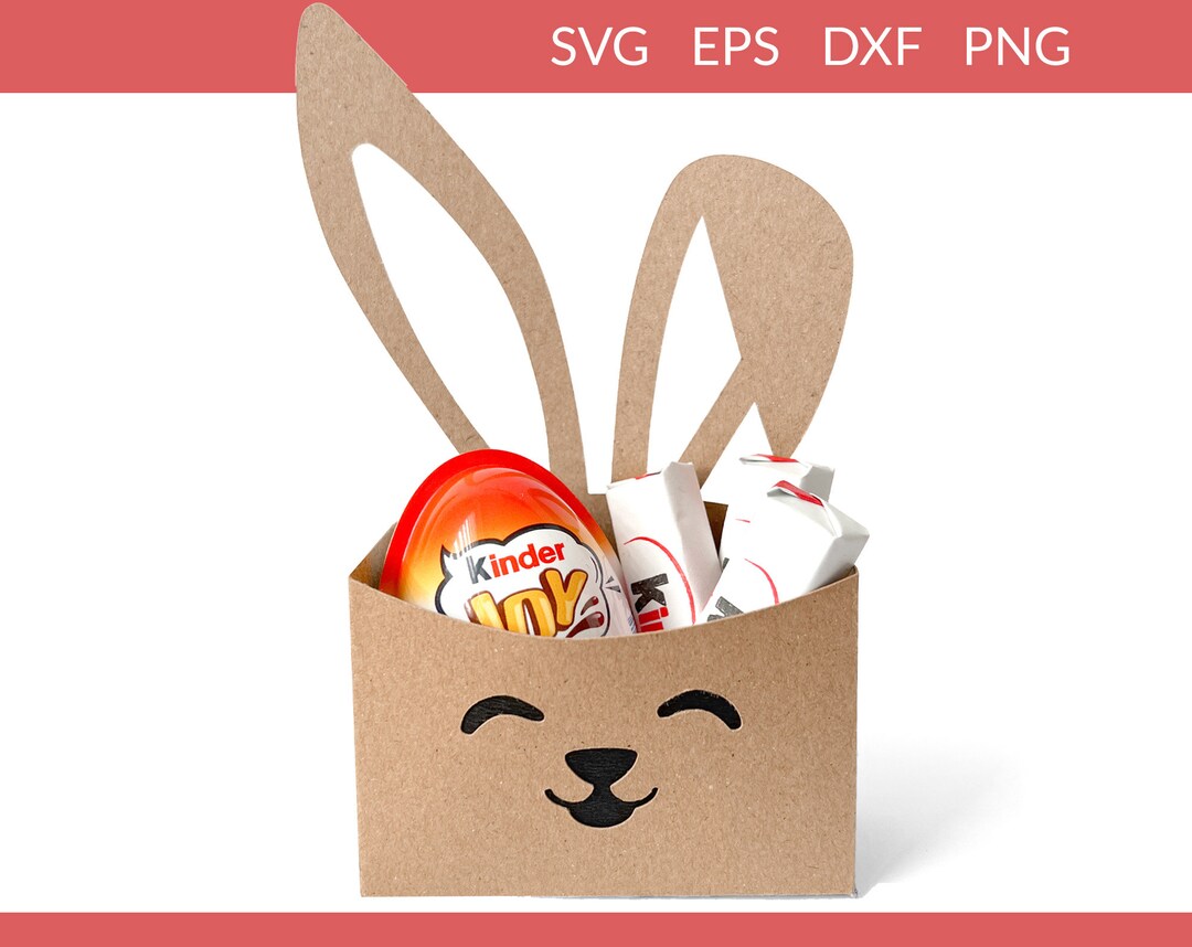 Bunny Candy Box Svg, Easter Gift Box Svg, Bunny Envelope Box Svg