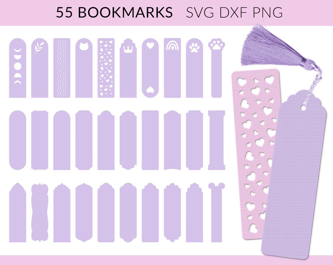 Bookmark SVG Template, Heart Bookmark Svg, Tag SVG, Label SVG