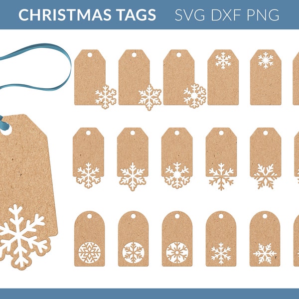 Gift Tag svg, Gift Tag Bundle svg, Christmas Gift Tags svg, Snowflakes Gift Tag svg, Snowflake Gift Tags svg, Glowforge Cricut Christmas Tag