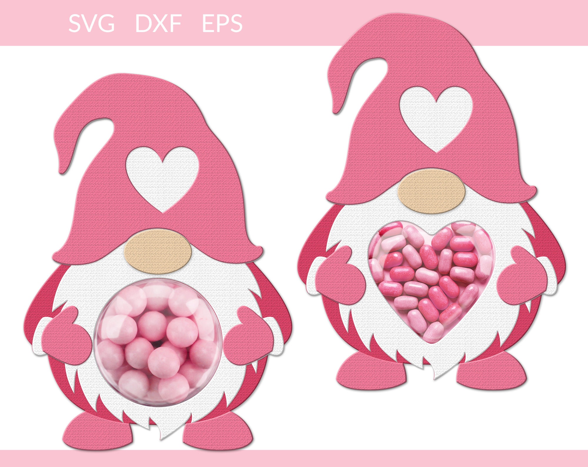 Gnome Candy Holder Candy Holder Svg Valentines Day Candy - Etsy Canada