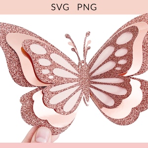 Butterfly 3D, Butterfly svg, Butterflies svg, Butterfly Template svg, Printable Butterfly, Butterfly svg Decor, Paper Butterfly svg File