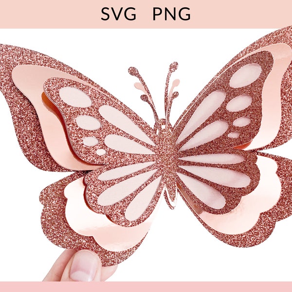 Butterfly 3D, Butterfly svg, Butterflies svg, Butterfly Template svg, Printable Butterfly, Butterfly svg Decor, Paper Butterfly svg File