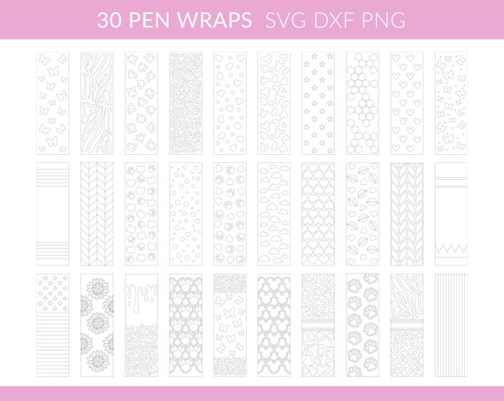 Pen Wrap SVG – DIY Craft Tutorials