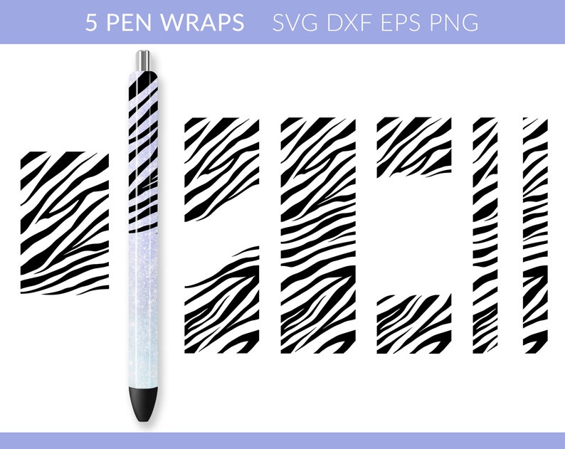 Pen Wrap Svg Zebra Pen Wrap Svg Zebra Pattern Pen Wraps Etsy Canada