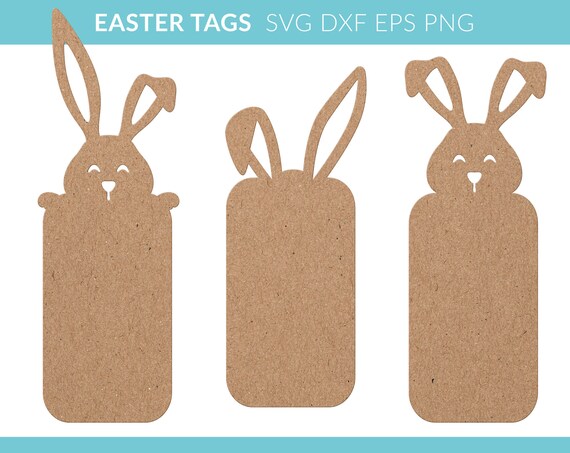 Bunny Easter Tag Svg Basket Name Tag Svg Easter Gift Tag | Etsy