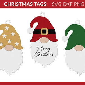 Gift Tag svg, Gift Tag Bundle svg, Christmas Gift Tags svg, Gnome Gift Tag svg, Gnomes Gift Tags svg, Glowforge Cricut Christmas Gift Tag