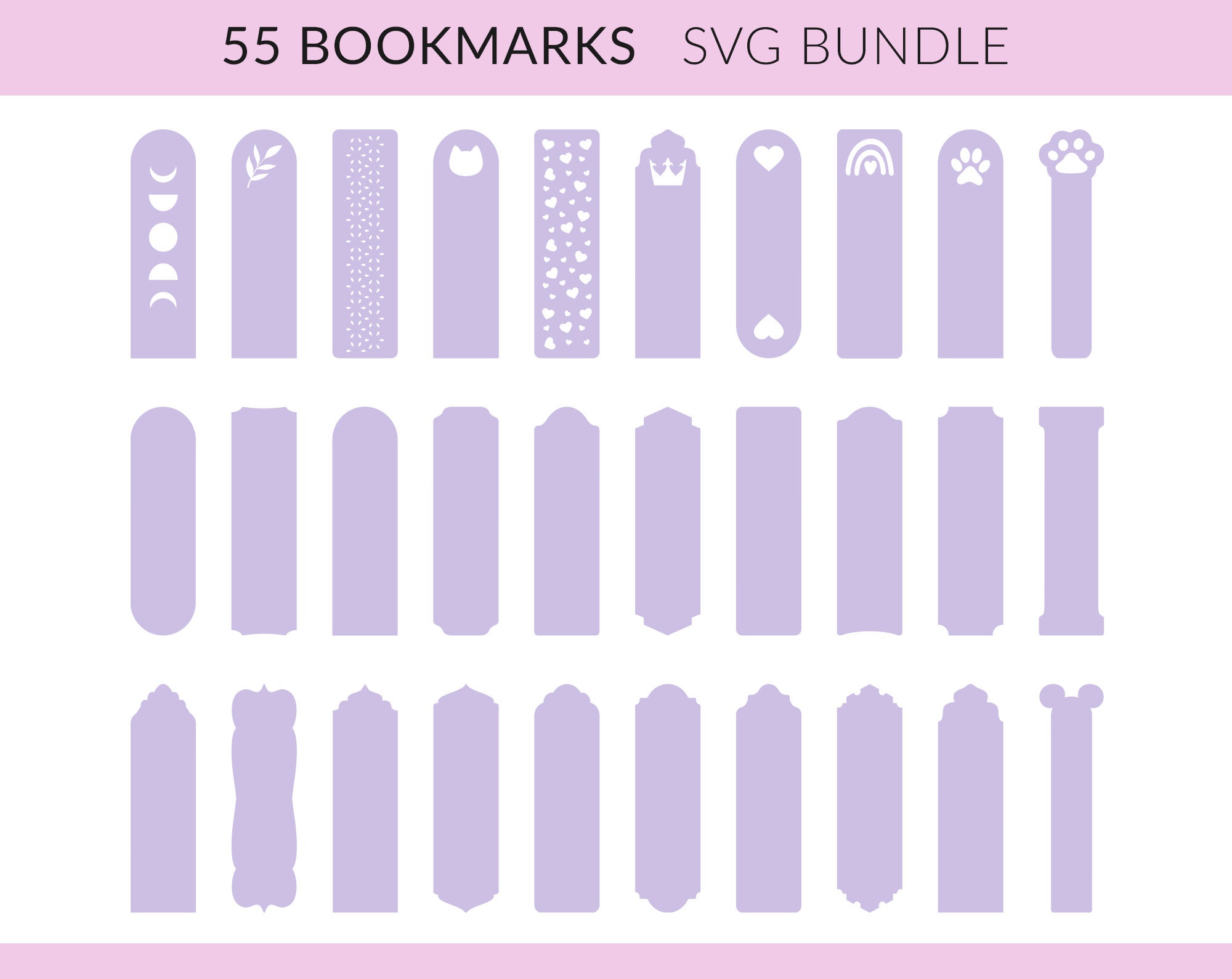 Bookmarks Svg Bookmark Template Svg Bookmark Label Tags Etsy