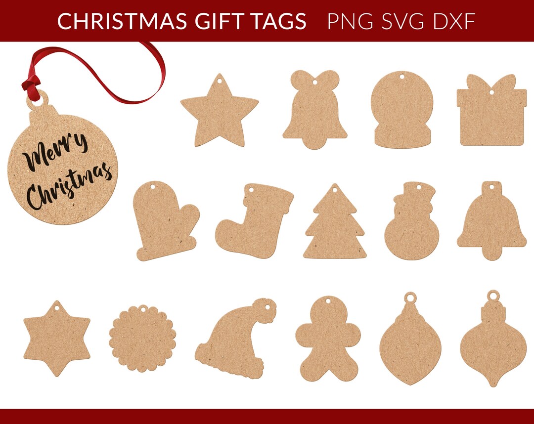 Christmas Gift Tags Svg, Christmas Gift Label Svg, Holiday Gift Tag Svg