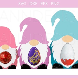 Gnome Creme Egg Holder svg, Gnome Chocolate Holder svg, Gnome Easter Egg Holder svg, Gnome Cut File Cricut Silhouette