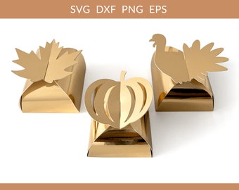 Caja de Acción de Gracias svg, Plantilla de Caja de Acción de Gracias, Caja de Papel de Acción de Gracias svg, Caja de Regalo de Acción de Gracias svg, Cartulina de Acción de Gracias dxf