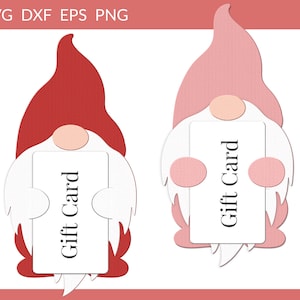 Wichtel Geschenkkartenhalter svg, Geschenkkarte svg, Geschenkkartenhalter Vorlage svg dxf png, Geschenkkarte Box Cut File, Geschenkkarte Cricut Glowforge svg