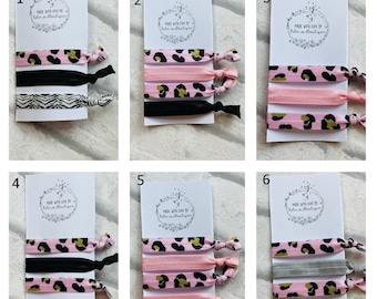 Soft Elastic Hair Ties/ FOE hair ties/Yoga Hair Ties/ Elastic Bracelets/ Decorative hair ties/ Elastic Ribbon hair ties/ Hair Bobbles/