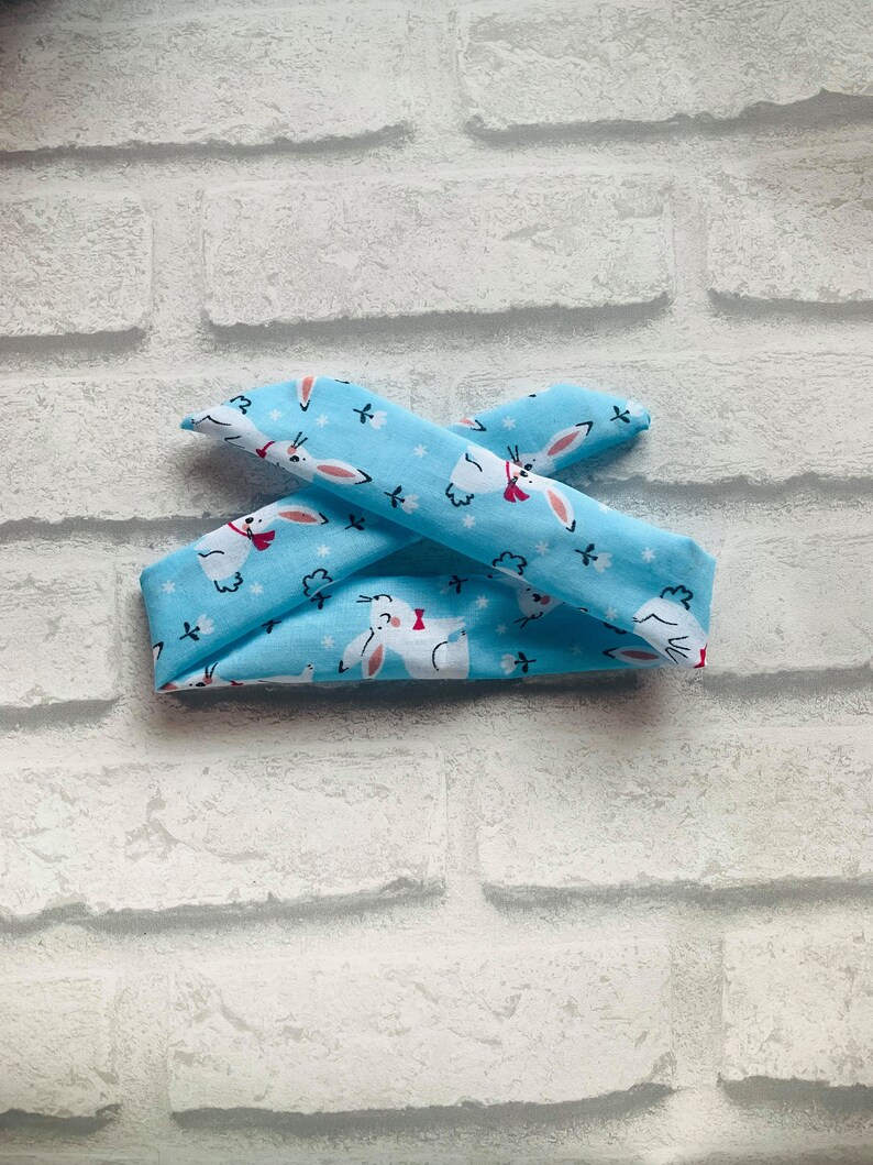 Bunny Rabbit Children's Headband / White Rabbit Hair Band / Cotton ...