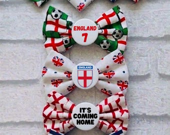 England Bow Tie - England Pet Bow Tie - England Dog Bow Tie - St George Bow Tie - England Cat Bow Tie - World Cup Bow Tie - Euro Bow Tie