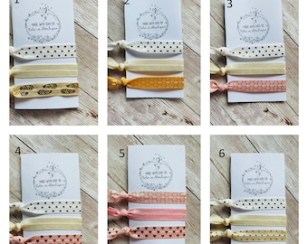 Soft Elastic Hair Ties/ FOE hair ties/Yoga Hair Ties/ Elastic Bracelets/ Decorative hair ties/ Elastic Ribbon hair ties/ Hair Bobbles/