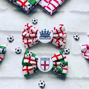 England Bow Tie - England Pet Bow Tie - England Dog Bow Tie - St George Bow Tie - England Cat Bow Tie - World Cup Bow Tie - Euro Bow Tie