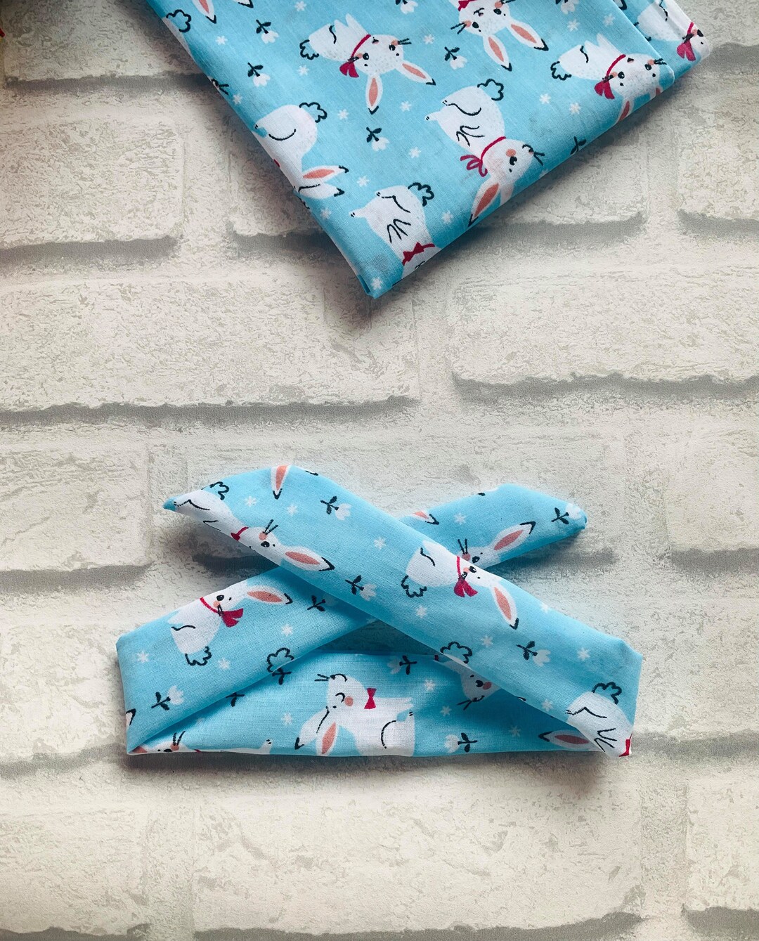 Bunny Rabbit Children's Headband / White Rabbit Hair Band / Cotton ...