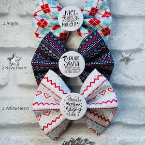 Christmas Bow Tie  -  Xmas Pet bow - My First Xmas - Xmas Dog Bow Tie -  Xmas Cat Bow Tie - Pet Gift - Pet Present
