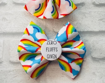 Zero Fluff's Given Pet Bow Tie - Zero Fluffs Pet Bow - Pet Bow Tie - Dog Bow Tie - Cat Bow Tie - Funny Bow Tie - Pet Gift