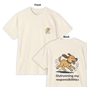 ZOOM MODE. | Funny Matching Pet and Owner Unisex Classic Tee | Cartoon Running Dog Tee | HomuPaw Original