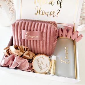 Elegant Bridesmaid Gift Box Will You Be My Bridesmaid Maid of Honor Matron of Honor Personalized Bridesmaid Gift Box Set Bridesmaid Proposal