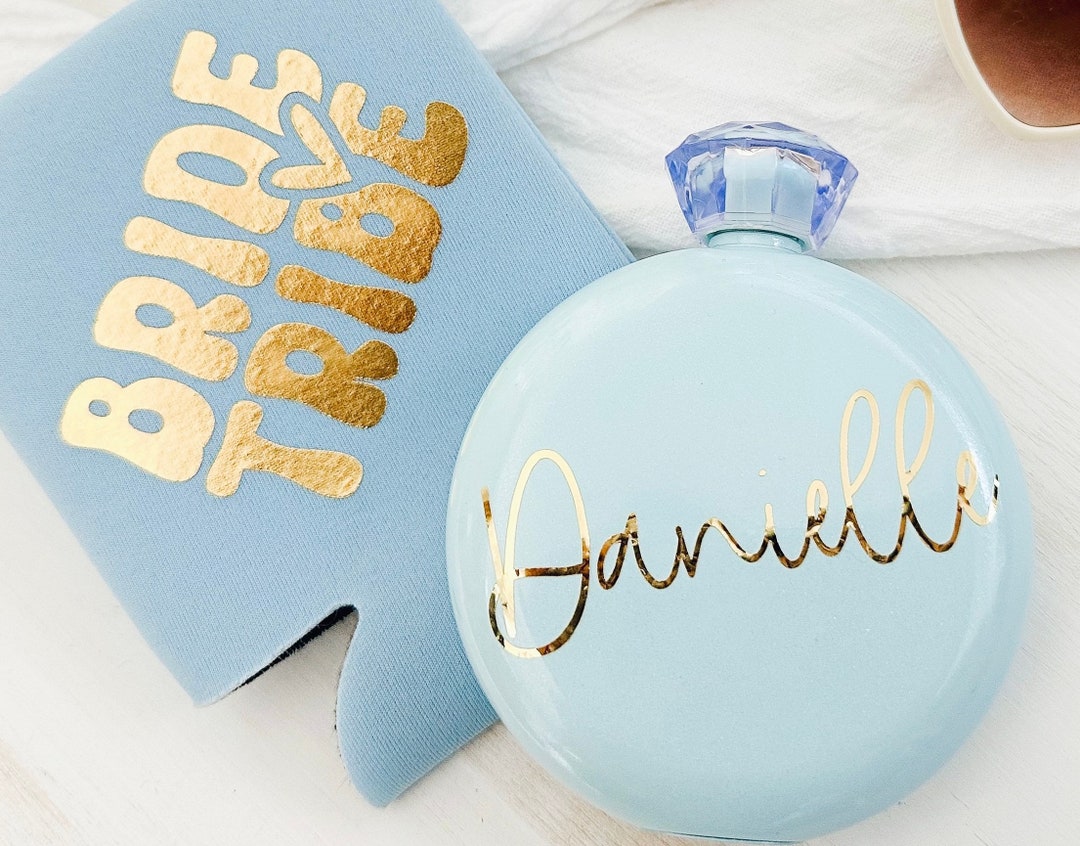 Personalized Flask With Name for Bachelorette, Flasks for Girls Trip