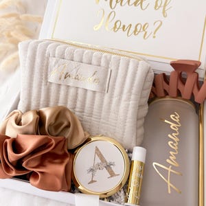 Elegant Bridesmaid Gift Box Will You Be My Bridesmaid Maid of Honor Matron of Honor Personalized Bridesmaid Gift Box Set Bridesmaid Proposal