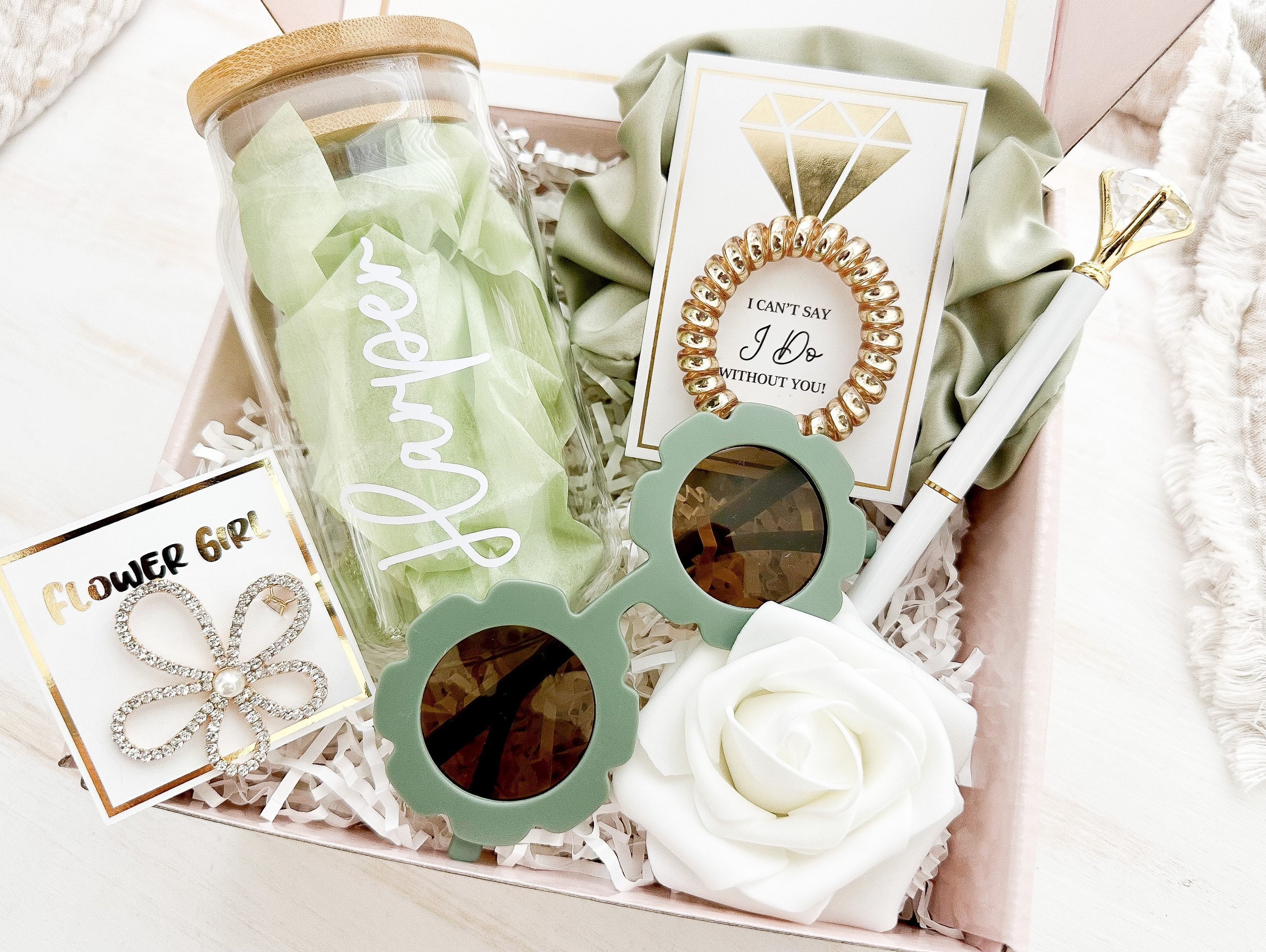 Flower Girl Gift Set, Flower Girl Proposal, Flower Girl Tumbler