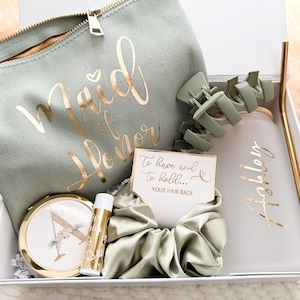 Elegant Bridesmaid Gift Box Will You Be My Bridesmaid Maid of Honor Matron of Honor Personalized Bridesmaid Gift Box Set Bridesmaid Proposal