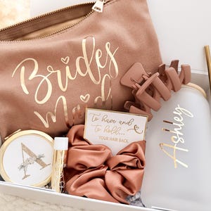 Elegant Bridesmaid Gift Box Will You Be My Bridesmaid Maid of Honor Matron of Honor Personalized Bridesmaid Gift Box Set Bridesmaid Proposal