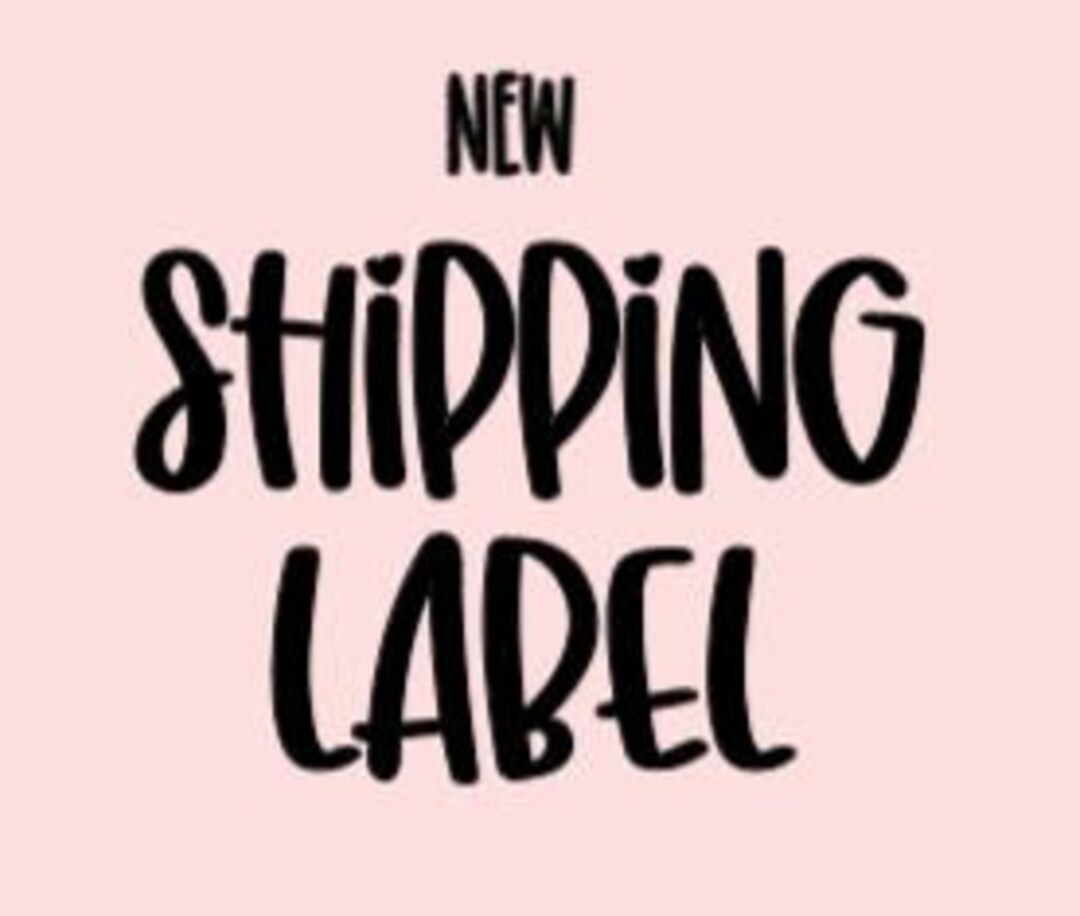 Shipping Label Etsy