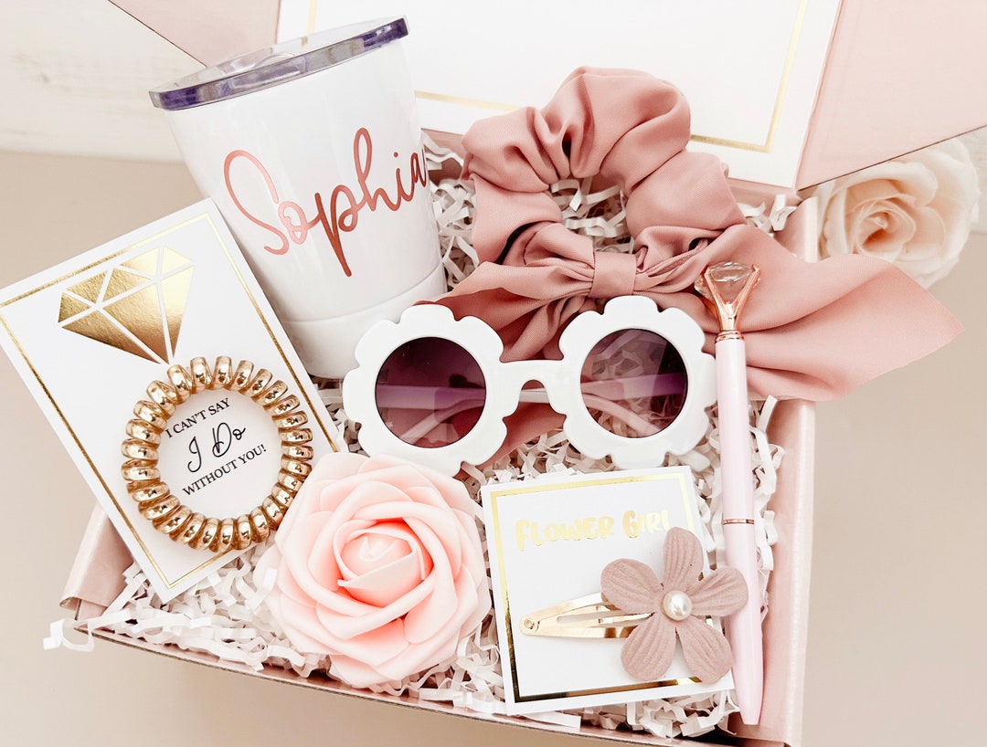 Flower Girl Gift Set, Flower Girl Proposal, Flower Girl Tumbler, Will