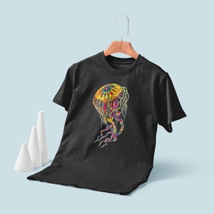 Trippy Psychedelic Rainbow Jellyfish T-Shirt