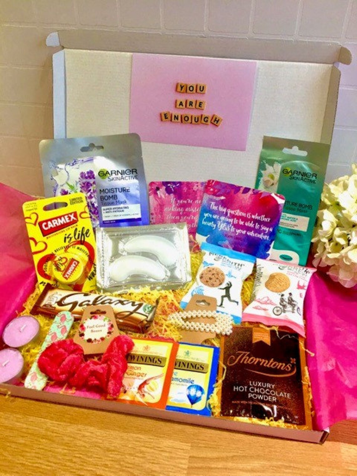 You Are Enough Gift Box Thinking of you Gift Box Feel Good Etsy
