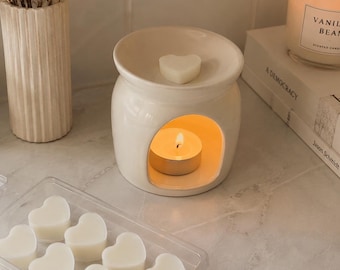 Fondants de cire | Cire de soja naturelle | Coeurs de cire | chauffe-cire | Fondant à la bougie