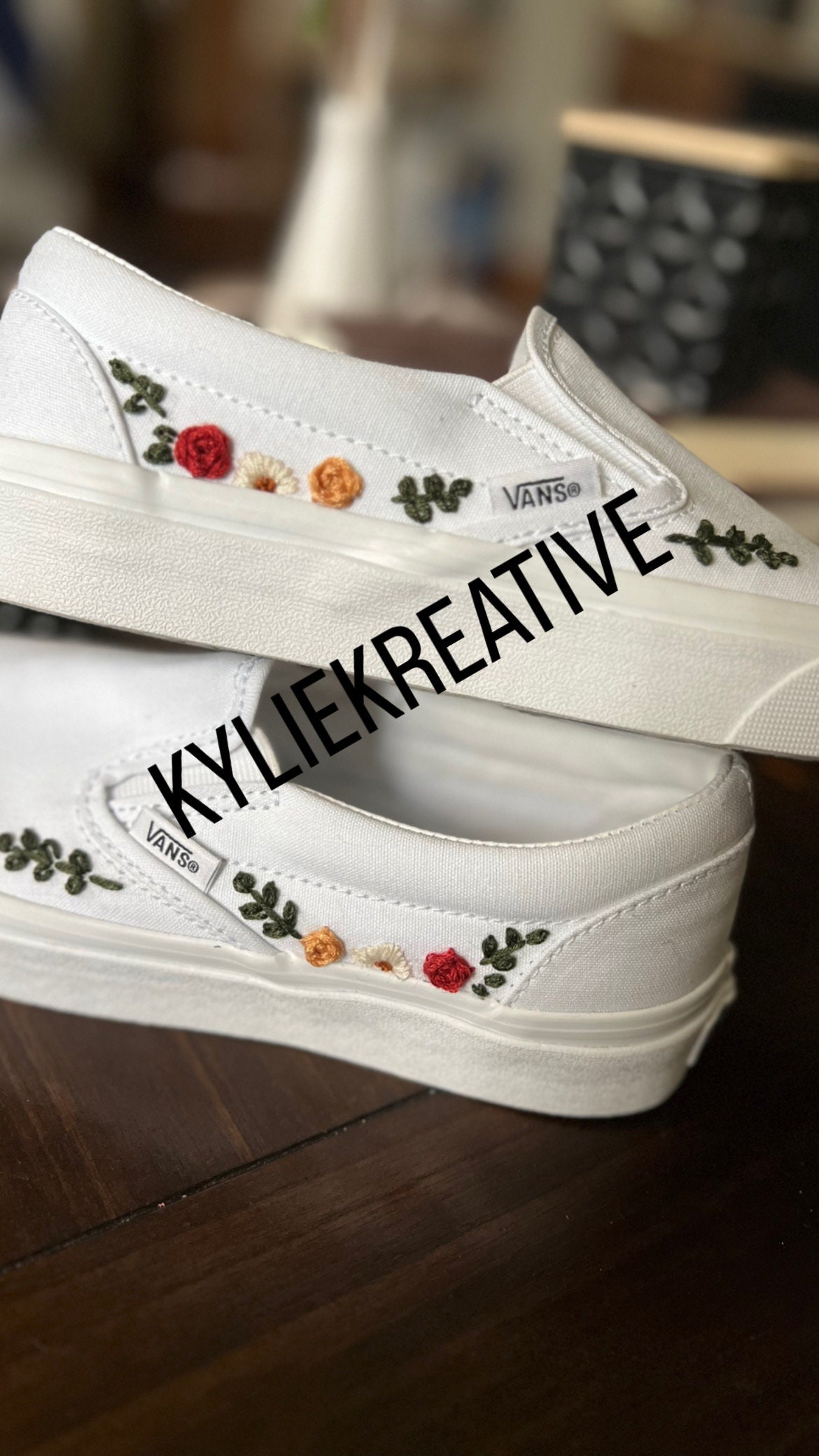 Rose top vans slides