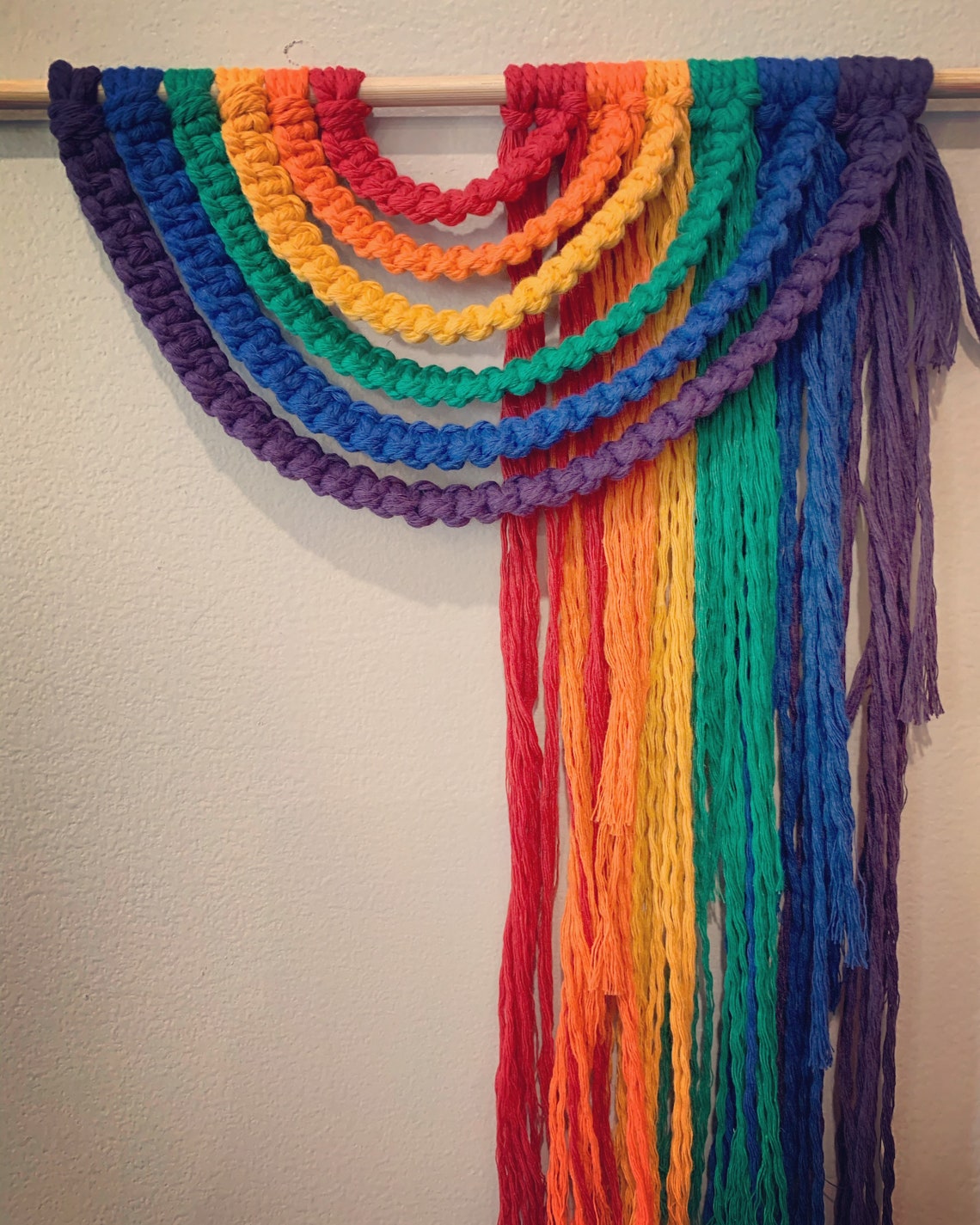 Rainbow wall hanging Etsy