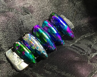 Intergalatic- Holographic Press On Nails