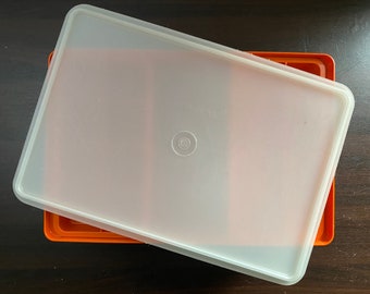 Vintage Tupperware 1421-6 Organizer with Lid 291-6 and Trays 1423-8 and 1422-4