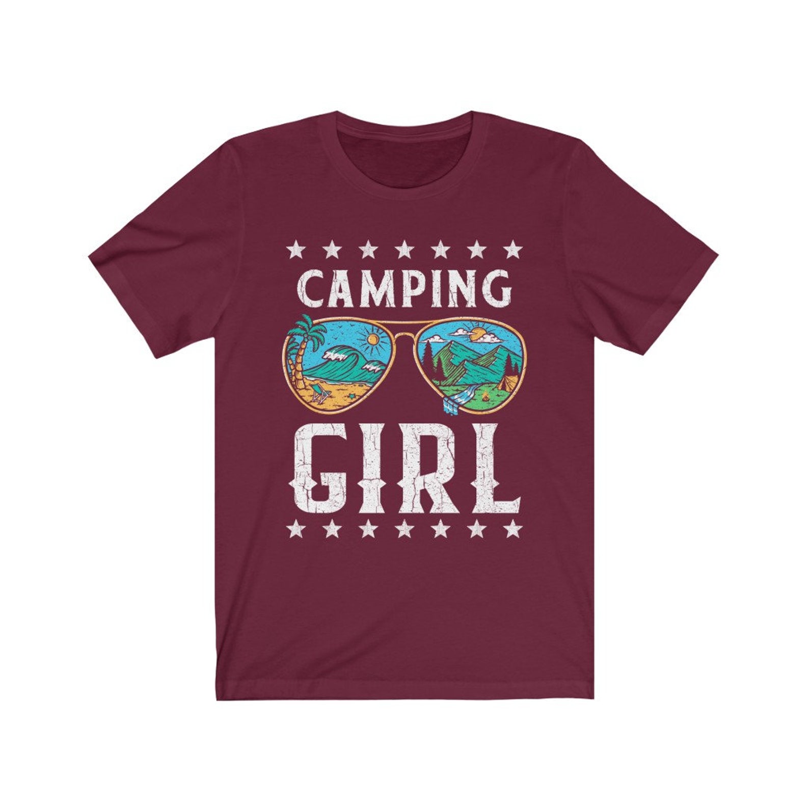 Camping Girl Shirt Girls Camping Shirt Camper Girl Funny Camp Etsy