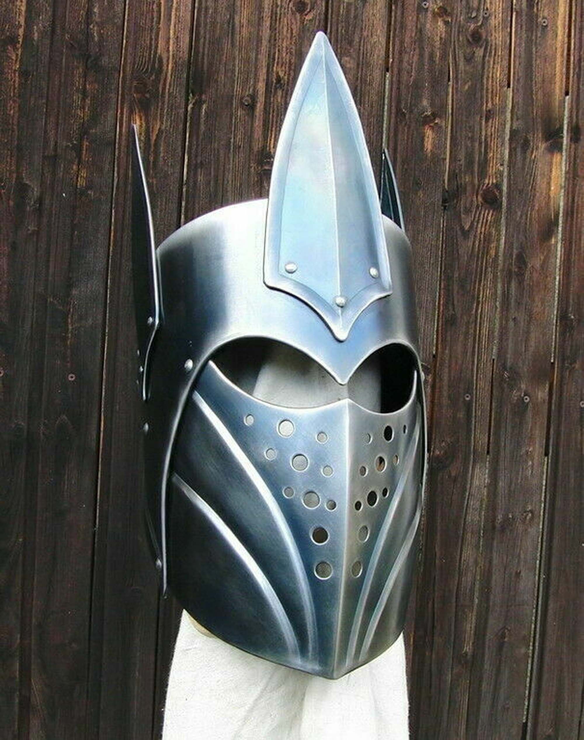 Medieval Fantasy Great Helmet Battle Warrior Helmet Halloween. Etsy